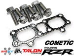 Titanium Exhaust Manifold Bolts Studs Screw & Cometic Gasket Polaris Rzr Xp 1000. Fixed Price $48.88.
