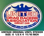 United Drag Racers Association Circuit Car -vintage Original Vinyl Decal Sticker. Fixed Price $10.93.