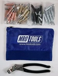 K-series Beginner Cleco Sheet Metal Fastener Kit W/ Mesh Carry Bag (K5S40). Fixed Price $52.50.