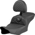 Saddlemen Roadsofa* Fits Seat - Dragon Scale Stitch Gray W/ Backrest. Fixed Price $900.00.