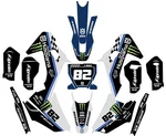 Graphic Kit For 2019-2022 Husqvarna Tc Fc Fs Fx 125 250 350 450 Decals Custom. Fixed Price $137.00.