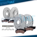 8PC Front Rear Drilled Brake Rotors Pads Kit For Fiat 500X Jeep Renegade. Fixed Price $188.69.