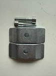 2 Steel Mount Motor Clamps With Bolts New Freeline Yamaha Rok. Fixed Price $80.00.