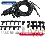 Set Shlpdfm Spark Plug Wires 8.5MM Black Universal 135/45 Degree Hei. Fixed Price $72.07.