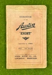 Austin 8 "eight" Handbook Pub #1756C August 1939 B'ham Rare Original Vintage. Fixed Price $33.25.