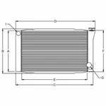 Howe 342AA 16X27 Radiator - 1/2 For Chevy. Fixed Price $294.41.