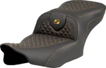 Saddlemen Roadsofa Seat Gold Stitch Harley Davidson Glide/street. Fixed Price $643.00.