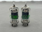(2) Sylvania Conn 12AU7A ECC82 Tubes Gray Plates Square Getters Tests Nos. Fixed Price $29.99.