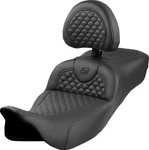 Saddlemen Roadsofa Extended Reach Seat W/driver Backrest Black #808-07B-209B0. Fixed Price $875.00.