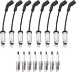 Ena Set Of 8 Spark Plug With Wires Compatible Chevy Gmc Buick.... Fixed Price $90.18.