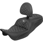 Saddlemen Roadsofa Tri-gripper Seats With Drivers Backrest 808-07B-210B6. Fixed Price $900.00.