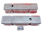 Billet Spec Valve Covers Tall Aluminum Polished Bowtie Chevy Sb Pair U5B-22. Fixed Price $144.95.