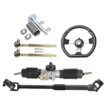 Go Kart Steering Wheel Assembly Tie Rod Gear Rack Pinion Shaft Set Atv Quad Cart. Fixed Price $135.99.