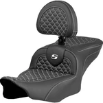 Saddlemen 823-07-208B6 Roadsofa Seat With Drivers Backrest White Stitching. Fixed Price $900.00.