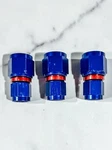 Xrp #900186 Straight A.n. Female Swivel Coupling #8 To #6 Aluminum Blue/red. Fixed Price $15.00.