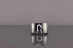 Sterling Silver 14MM Polished Squared Faced Tapered Band Ring 7G 925 Sz: 8. Fixed Price $33.50.