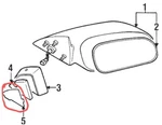 Mirror Interior Plastic Trim Cover For Eclipse 2G MR155928 And MR155927 3D Print. Fixed Price $19.00.