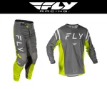 2025 Fly Racing Kinetic Mesh Center Gear Set - Jersey & Pants Grey/white/hivis. Fixed Price $189.90.