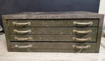 Vintage Gardner Wire Co. Springs Metal Storage Cabinet 4 Drawer Chicago Us. Fixed Price $168.75.