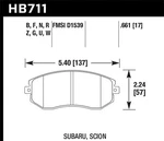 Hawk Performance HB711F.661 Hps Disc Brake Pad. Fixed Price $119.99.