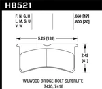 Hawk DTC-50 Disc Brake Pad P/n HB521V.800. Fixed Price $214.19.