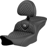 Saddlemen 823-07-208B5 Roadsofa Seat With Drivers Backrest Silver Stitching. Fixed Price $900.00.