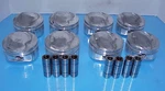 8 Je LS1 6.0 Sb Chevy Dome Pistons 4.130 Bore 1.115 With .927 Pins U23. Fixed Price $200.00.