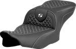 Saddlemen Roadsofa* Fits Seat - Dragon Scale Stitch White W/o. Fixed Price $643.00.