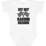 Inktastic My 1ST Racing Season Checkered Flags Bodysuit Car Road Babys Boy. Fixed Price $18.99.