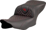 Saddlemen Roadsofa Seat - Dragon Scale Stitch Red W/o Backrest. Fixed Price $643.00.