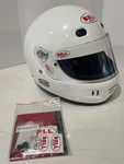 Bell Sport White Racing Helmet SA2015 Smal 57 Cm Pivot Shield. Fixed Price $169.99.