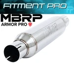 Mbrp Armor Pro Universal Resonator 2.5" Inlet/outlet 16" Body 20" Oal T304 R1012. Fixed Price $129.99.