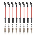 Ena Set Of Red Wire With 8 Spark Plug Compatible Chevrolet Cadillac .... Fixed Price $69.17.
