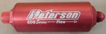 Peterson 09-0611 600 Series Fuel Filter, -8AN In/out, Red, Alum, 45 Micron. Fixed Price $139.99.