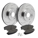Front Drilled Brake Rotors + Pads For 2009-2020 Infiniti M37 M56 Q50 Q60 Q70. Fixed Price $164.83.