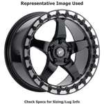 Forgestar F00170022P45 D5 Beadlock 17"X10" Wheel - Gloss Black Machined New. Fixed Price $805.00.