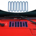 For 07-17 Jeep Wrangler Jk Blue Engine Hood Air Vent Inlet Frame Ring Cover Trim. Fixed Price $15.86.