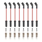 Ena Set Of Red Wire With 8 Spark Plug Compatible Chevrolet Cadillac Gmc. Fixed Price $92.36.