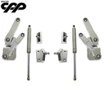 1947-54 Chevy Truck Eddie Motorsports MS149-27CL Billet Aluminum Hood Hinges. Fixed Price $836.00.