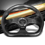 Nrg ST-009CF-BK Carbon Fiberd-shape Flat 3 Spoke Steering Wheel+horn Button. Fixed Price $352.00.