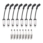 Ena Set Of 8 Spark Plug With Wires Compatible Chevy Gmc Buick Corvette. Fixed Price $131.98.
