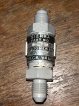 Sierra Check Valve WC40-40 AN4 7/16 -20 Aircraft. Fixed Price $12.00.