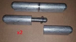 2 Pc 6" Aluminum Weld On/bullet Stainless Steel Pin Door/machine/sheet Metal/dyi. Fixed Price $20.99.