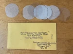 10 - Nos Automatic Electric Telephone Dial Clear Window For Number Cards. Fixed Price $9.99.