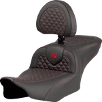 Saddlemen 823-07-208B4 Roadsofa Seat Dragon Scale Stitch Red W/ Backrest. Fixed Price $900.00.