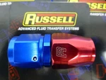Russell 610040 Hose End Fitting Straight Full Flow AN10 -10 10AN Red Blue Alu. Fixed Price $17.95.
