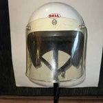 Vintage Bell R-t Open Face Motorcycle Helmet White Size 1/8 57CM Dot Usa 1970S. Fixed Price $175.00.