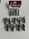 Weld Wheels Chrome Mag Shank Lug Nuts 7/16 X 20RH Part Number 601-1414. Fixed Price $42.00.