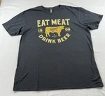 Shiner Bock Beer Shirt Mens Size Xl Crew Neck Graphic Tee Meat Drink. Fixed Price $16.00.