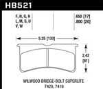 Hawk Performance HB521V.800 DTC-50 Disc Brake Pad. Fixed Price $187.99.